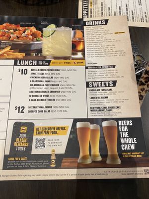 Menu photo 2 Buffalo Wild Wings Oxford, AL