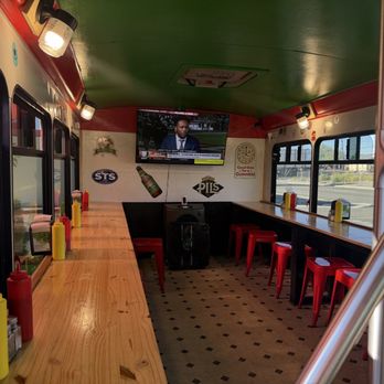 Beefy's - Inside the bus seating - Diners Near Me - Reno, Nevada Beefy's - Inside the bus seating - Diners Near Me - Reno, Nevada