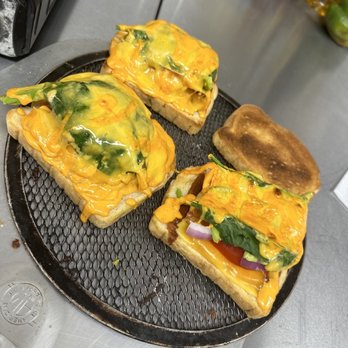 Palmer Market - three sandwiches on a griddle pan - Grocery Near Me - Glendale, California Palmer Market - three sandwiches on a griddle pan - Grocery Near Me - Glendale, California
