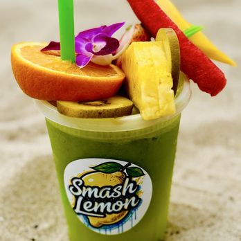 Smash Lemon - May 2, 2026 | Saturday | Green Juice including fruit on top! | - Juice Bars & Smoothies Near Me - Los Angeles, California Smash Lemon - May 2, 2026 | Saturday | Green Juice including fruit on top! | - Juice Bars & Smoothies Near Me - Los Angeles, California