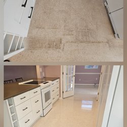 SafeDry Terrazzo Restoration - Kitchen before/ after