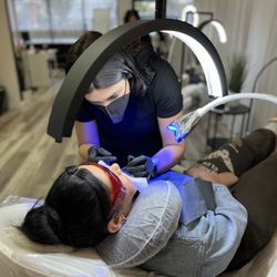 The Coco Blanc Teeth Whitening - My favorite part of the training was to actually perform the service on a live model!