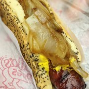 Photo of Portillo's Hot Dogs - Buena Park, CA, United States. Maxwell st, bun was soggy and super thin