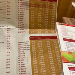 Tinley Tandoori - Menu