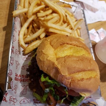 Smashburger - This is my avocado bacon meal, which my hubby had to finish,  it was so filling lol - Burgers Near Me - Los Angeles, California