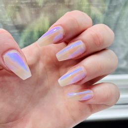 Chrome color nails
