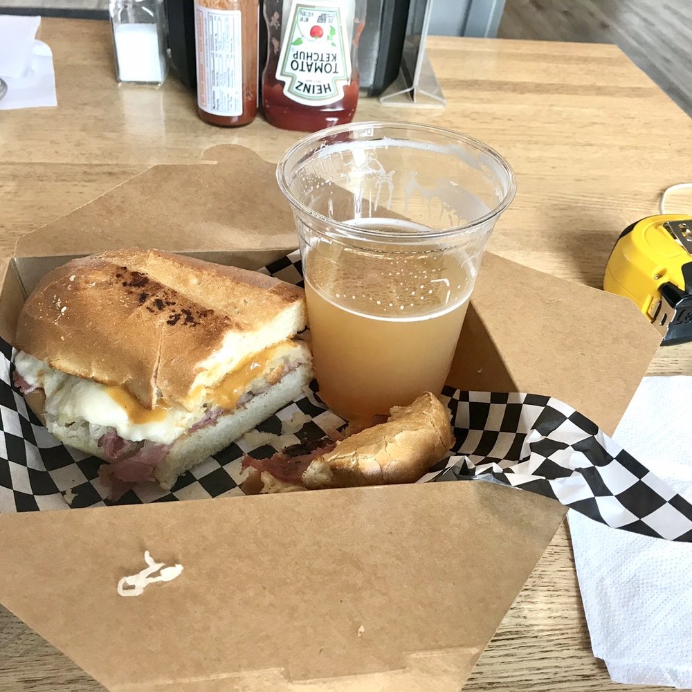 Rivers Edge Cafe - Hot pastrami sandwich with an iced cold beer... - Cafes Near Me - Sumner, Washington Rivers Edge Cafe - Hot pastrami sandwich with an iced cold beer... - Cafes Near Me - Sumner, Washington