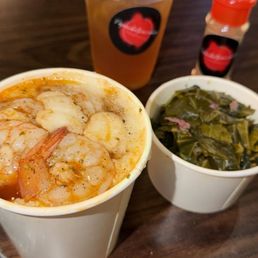 Shrimp and Grits and Greens Shrimp and Grits and Greens