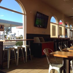 Pizza Hut Express - Flat panel TV.  Watching Mexican futball (soccer for you gringos).