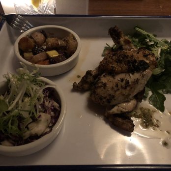 District - Roasted Cage Free 1/2 Chicken w/ two sides (Roasted Veggies & Coleslaw) - Cocktail Bars Near Me - Los Angeles, California District - Roasted Cage Free 1/2 Chicken w/ two sides (Roasted Veggies & Coleslaw) - Cocktail Bars Near Me - Los Angeles, California
