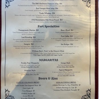 The Fort Restaurant - Appetizer Menu (2/2) as of 5/10/25 - Steakhouses Near Me - Morrison, Colorado The Fort Restaurant - Appetizer Menu (2/2) as of 5/10/25 - Steakhouses Near Me - Morrison, Colorado