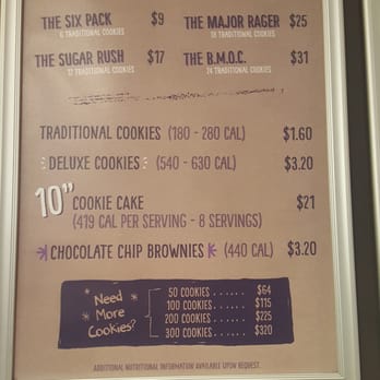 Insomnia Cookies - Menu 12-6-15 - Desserts Near Me - Miami Beach, Florida Insomnia Cookies - Menu 12-6-15 - Desserts Near Me - Miami Beach, Florida