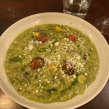 Benchmark - Summer squash risotto - New American Near Me - Santa Ana, California