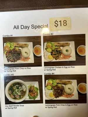 Menu photo 1 Cambie Vietnamese Restaurant Vancouver, BC