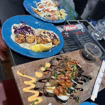 Compadres Cantina - Inferno roll, shrimp tacos, and asada tacos - Mexican Near Me - Ontario, California