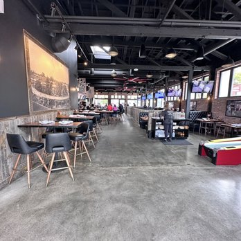 Finney's Crafthouse - Orange - View from the outdoor patio looking in. - New American Near Me - Orange, California
