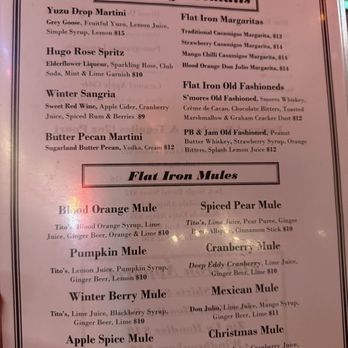Flat Iron Tap - Menu 12/27/25 - Burgers Near Me - Lake Geneva, Wisconsin