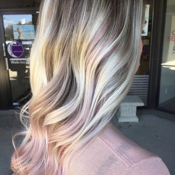 Eclips Salon and Spa - Blonde and pale pink balayage by @hairbycatherinejohanna - Hair Salons Near Me - Troy, Michigan
