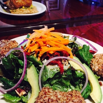 Mezza Grille - Salmon salad - Mediterranean Near Me - Houston, Texas