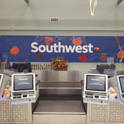 Southwest Airlines - Check in, decorated for Halloween