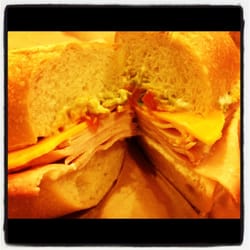 Silver Creek Community Market - Turkey, avocado, cheddar sandwich on sourdough roll from Deli