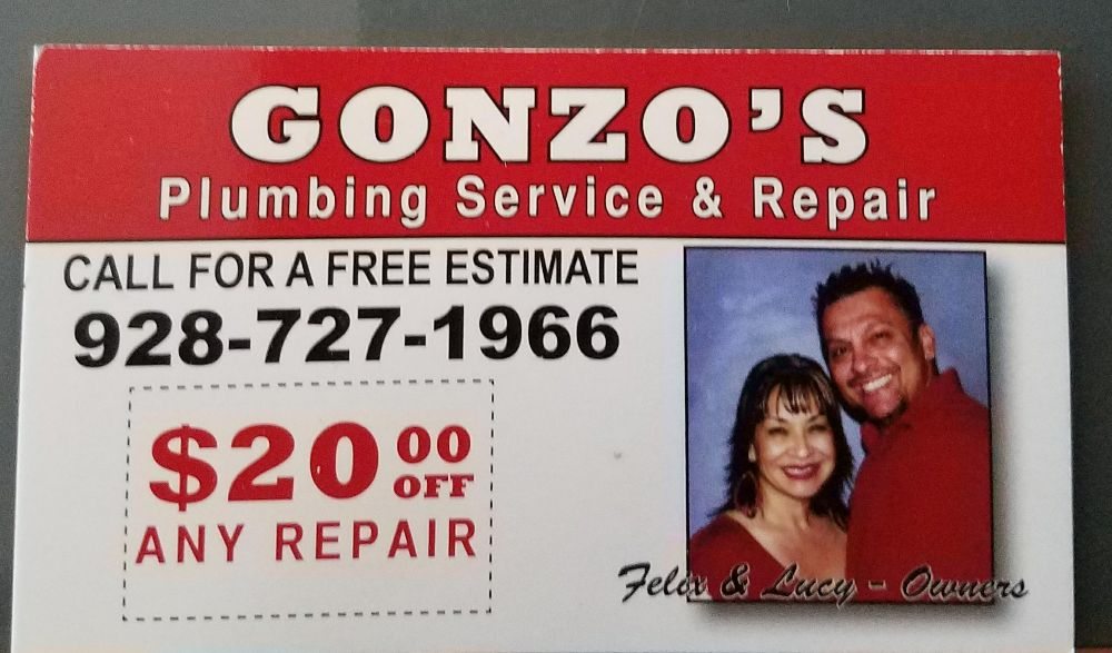 Slide of Gonzo's Plumbing Service & Repair