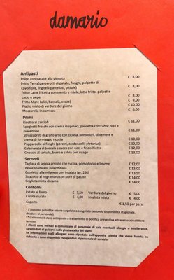 Menu photo 1 damario Lecce, LE