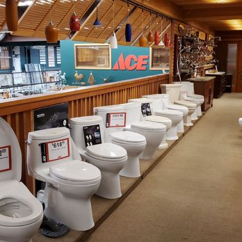 Richert Lumber Company - Toilets, bath/kitchen fixtures at far end and pendant lights above toilets - Hardware Stores Near Me - Pleasanton, California Richert Lumber Company - Toilets, bath/kitchen fixtures at far end and pendant lights above toilets - Hardware Stores Near Me - Pleasanton, California