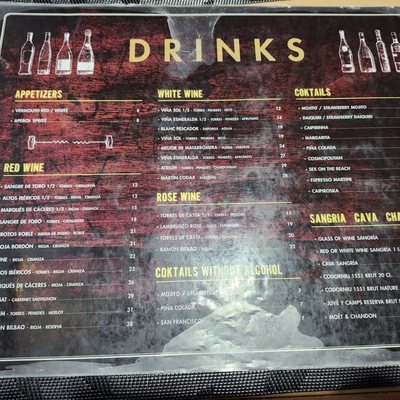 Menu photo 2 Antic Tapas Ferran Barcelona, B Menu photo 2 Antic Tapas Ferran Barcelona, B