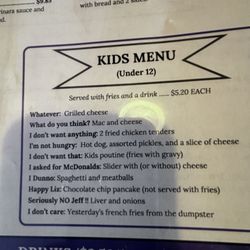 Grumpy's Diner - Appetizers, Breakfast anytime, salads, Sandwiches, dinners, desserts and kids menu
