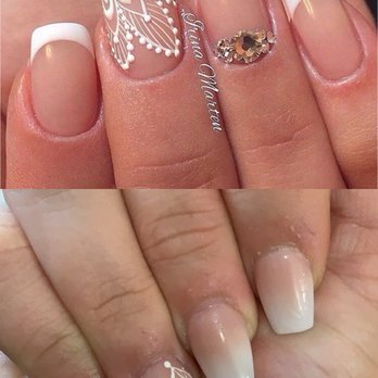 Strawberry Nails - Reference on top and what I got on bottom - Nail Salons Near Me - San Jose, California Strawberry Nails - Reference on top and what I got on bottom - Nail Salons Near Me - San Jose, California
