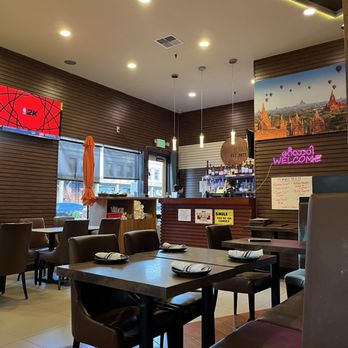 Aung Burma - Inside seating before the dinner rush - Burmese Near Me - Concord, California Aung Burma - Inside seating before the dinner rush - Burmese Near Me - Concord, California