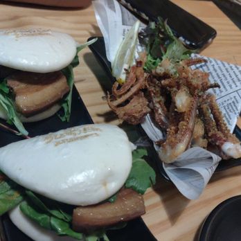 Kyuramen - Flushing - Pork Bao and Fried Squid Tentacles - Ramen Near Me - Flushing, New York Kyuramen - Flushing - Pork Bao and Fried Squid Tentacles - Ramen Near Me - Flushing, New York
