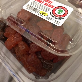 Alien Fresh Jerky - Alien's new chamoy gummy bears are a disappointment. - Meat Shops Near Me - Baker, California Alien Fresh Jerky - Alien's new chamoy gummy bears are a disappointment. - Meat Shops Near Me - Baker, California