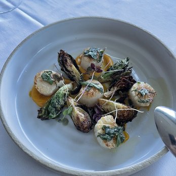 53 By The Sea - Main Sea Scallops w/crispy Brussels sprouts - Seafood Near Me - Honolulu, Hawaii 53 By The Sea - Main Sea Scallops w/crispy Brussels sprouts - Seafood Near Me - Honolulu, Hawaii