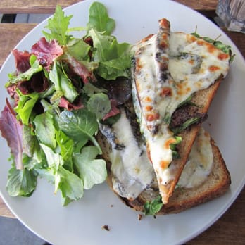 Outerlands - portobello mushroom, mozzarella, and spinach - New American Near Me - San Francisco, California Outerlands - portobello mushroom, mozzarella, and spinach - New American Near Me - San Francisco, California