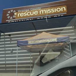 The drop off/drive thru area for donations The drop off/drive thru area for donations