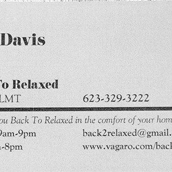 Back To Relaxed - Business - Massage Therapy Near Me - Phoenix, Arizona Back To Relaxed - Business - Massage Therapy Near Me - Phoenix, Arizona