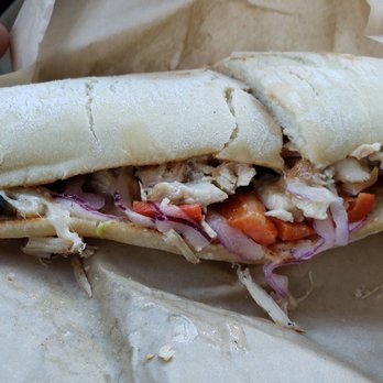 Bianchini's - Huge and delicious fajita sandwich - Salad Near Me - Santa Rosa, California