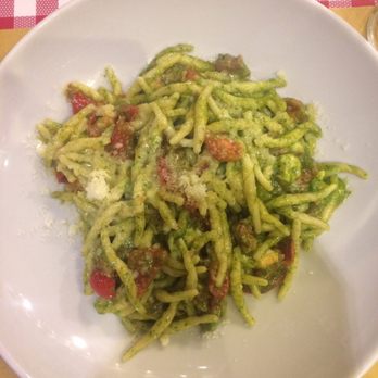Bello e Buono - tricolore pesto trofie 10/10. never had trofie before but love the texture - Beer, Wine & Spirits Near Me - Milan, Michigan