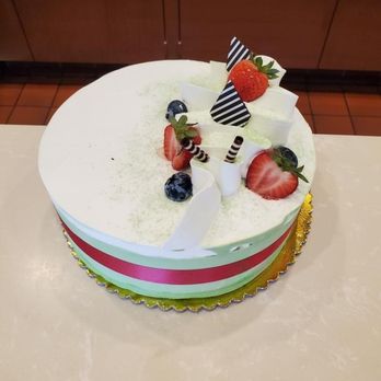Sheng Kee Bakery - Greentea red bean whole cake, not pretty at all - Bakeries Near Me - Milpitas, California