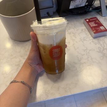 Soup Shop - Their Jasmine Honey Green Tea with Sea Salt Cream - Noodles Near Me - Cerritos, California