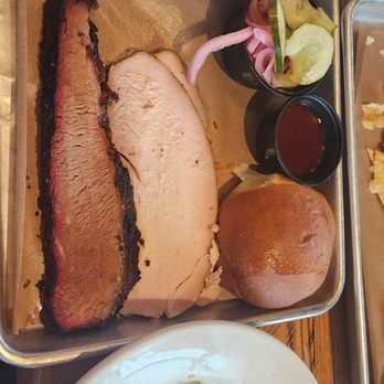 Marty B's - 2 meat plate - Tex-Mex Near Me - Bartonville, Texas