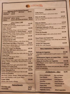 Menu photo 5 La Picadera Bar & Restaurant San Juan, PR