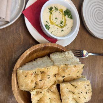 Talia - Cauliflower dip & focaccia - Italian Near Me - Pittsburgh, Pennsylvania Talia - Cauliflower dip & focaccia - Italian Near Me - Pittsburgh, Pennsylvania