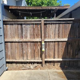 Old fence. Old fence.