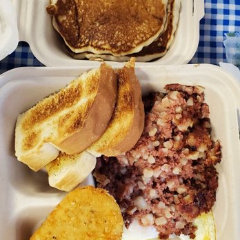 Blue Ginger Cafe - Big breakfast w/ corned beef hash.. like a whole can's worth of CBH - Bakeries Near Me - Lanai City, Hawaii Blue Ginger Cafe - Big breakfast w/ corned beef hash.. like a whole can's worth of CBH - Bakeries Near Me - Lanai City, Hawaii