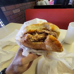 Smokey T's - Large sandwich. Plenty of meat.