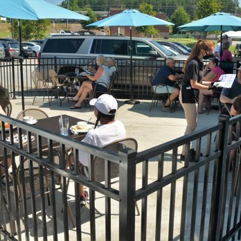 Famous Toastery Denver - Outside Patio Dining - Breakfast & Brunch Near Me - Denver, North Carolina