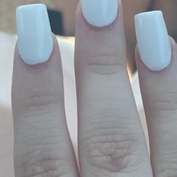 Philly Nails and Spa - Tips were way too wide for her fingers.
